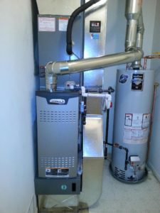 shot of water heater and furnace